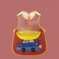 thumbnail image 4 of Infant Eating Cute Baby Bib Waterproof Feeding Apron Boy Girl Cartoon Towel Kids Toddler Spring/Summer Thin Vest Silicone (95cm-105cm,Crazy Car), 4 of 7
