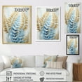 thumbnail image 4 of Designart "Symphony Of Breezy Blue And Golden Ferns V" Ferns Floater Framed Canvas Prints, 4 of 5