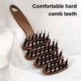 thumbnail image 3 of 1/2 cepillo de cerdas de jabalí para el cuero cabelludo, masajeador para reducir el frizz, peine estático para el crecimiento del cabello, peine para el cuidado del cabello con brillo natural., 3 of 7