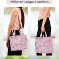 thumbnail image 4 of FORMRS Womens Corduroy Tote Bag Crossbody Shoulder Handbag with Pocket, Pink Halloween, 4 of 7