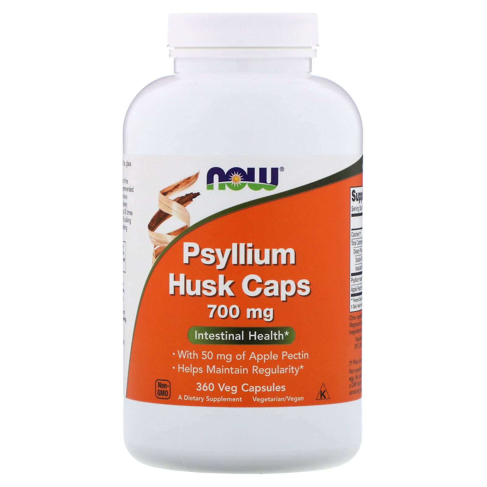Now Foods Psyllium Husk Caps 700 mg 360 Veg Capsules