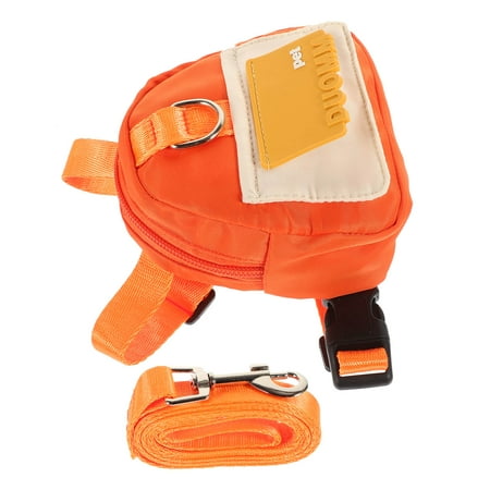 Hemoton 1 Set Dog Backpack Harness Pet Saddle Bag Backpack Puppy Self Carrier Backpack