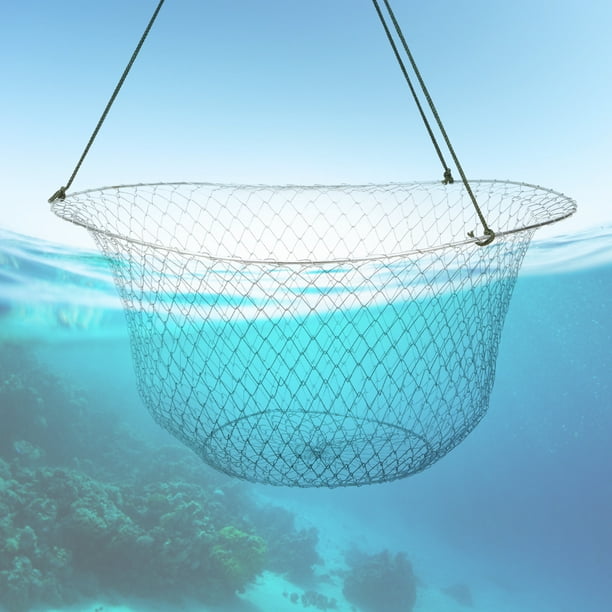 Red Plegable De Alambre De Acero, Red De Pesca, Cebo, Camarón, Jaula, Cangrejo, Langosta, Trampa, Redes Para Agua Dulce, Aparejos De Pesca Al Aire