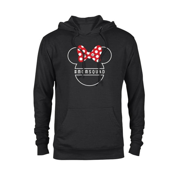 Disney Minnie Mouse Icon Mom Squad - Pullover Hoodie for Adults - Customized-Black