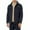 Navy Jacket for Men, variant on Mrmaere Men's Collared Jacket Corduroy Fabric Multi-Pocket Warm Stylish Outerwear for Daily & Casual Black L