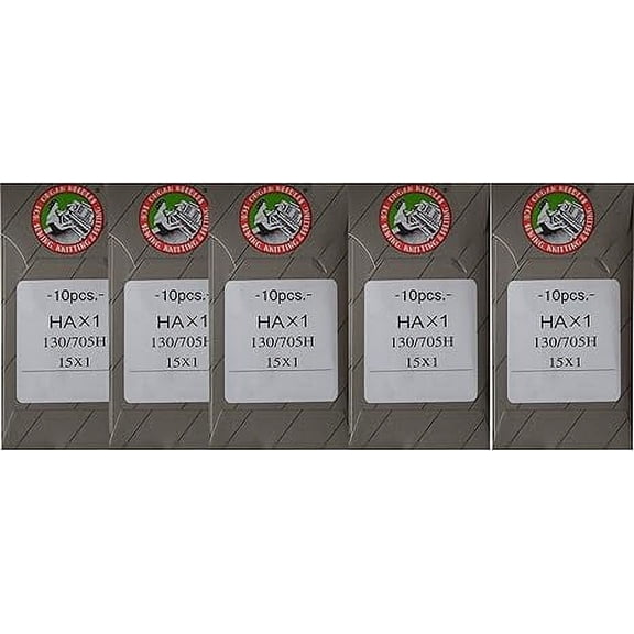 Teamwork 50 ORGAN BALL POINT FLAT SHANK 15X1 HOME SEWING MACHINE NEEDLES - SIZE #80/12