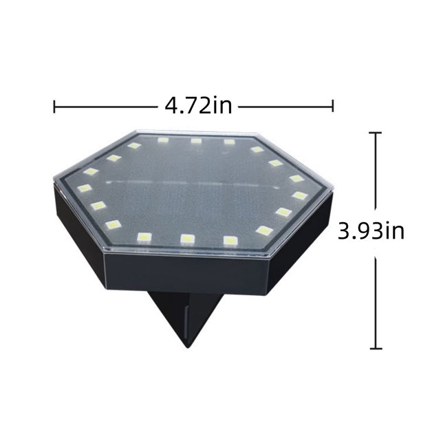 Teissuly 4Pcs Solar Underground Lights, Solar Deck Lights Driveway LED Light, Can Be Combined with Splicing Wall Mounted Stairs Steps Wall Lamp Fence Ground Plug Lawns Lamp Warm White Light Teissuly WER202310060319