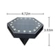 thumbnail image 1 of Teissuly 4Pcs Solar Underground Lights, Solar Deck Lights Driveway LED Light, Can Be Combined with Splicing Wall Mounted Stairs Steps Wall Lamp Fence Ground Plug Lawns Lamp Warm White Light Teissuly WER202310060319, 1 of 8