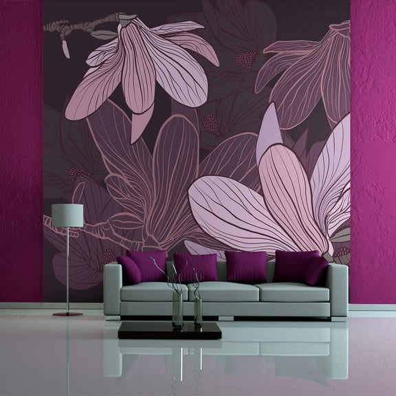 Tiptophomedecor Floral Wallpaper Wall Mural - Dreamy Flowers