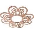 thumbnail image 2 of 30"OD x 10 1/4"ID x 3/8"T Cohen Wood Fretwork Pierced Ceiling Medallion, Cherry, 2 of 3