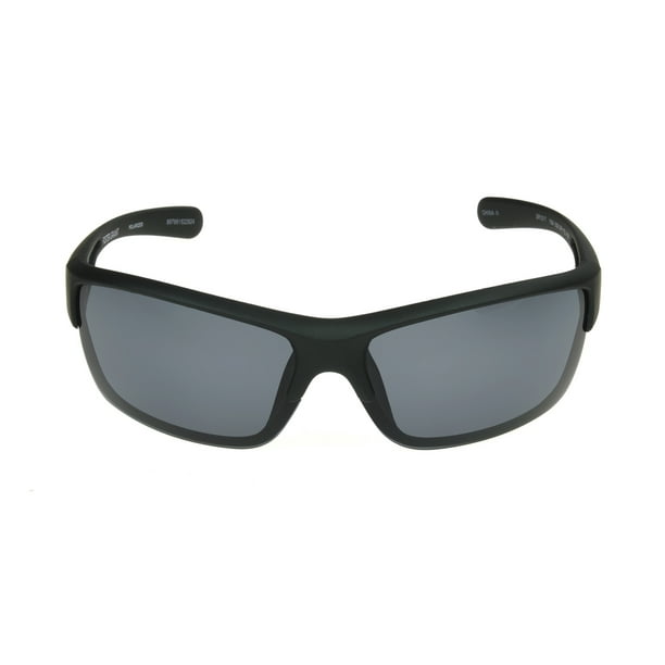 Foster Grant Foster Grant Men's Black Polarized Blade Sunglasses LL04