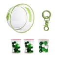 thumbnail image 1 of Bolsa transparente para guardar muñecas, impermeable, para coleccionistas. Verde, 1 of 7