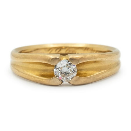Antique Tiffany & Co. 18K Yellow Gold Old European Cut Diamond Engagement Ring