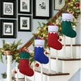 thumbnail image 5 of 12/24/36/60/120 Pack Red and White Felt Christmas Stockings, 15 Inches Personalized White Cuff with Gold Trim Xmas Stockings, Fireplace Hanging Xmas Tree Decorations for Family Holiday Party Decor, 5 of 7