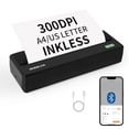 thumbnail image 1 of Impresora portátil inalámbrica Rongta para viajes, impresora térmica sin tinta Bluetooth de 300 DPI, para uso en la oficina, la escuela y el hogar, compatible con Android, iOS y portátiles, tamaño car, 1 of 5