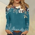 thumbnail image 2 of Womens Printed Scrub Tops Homewear Modern Monday Of Cyber Shirts Ladie'S Short Sleeve, 2 of 5