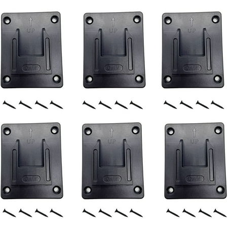 

6 Packs Tool Holder Mount for 20V 12V Drill Tool Storage Cordless Tool Holder with Screws for M18 18V Tools