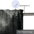 thumbnail image 5 of Wolf Kitchen Curtain Valances Wildlife Animal Foggy Forest Pine Trees Woodland Thermal Insulated Room Darkening Curtain for Dinning Room 54 by 18 in, 1 Panel, 5 of 6