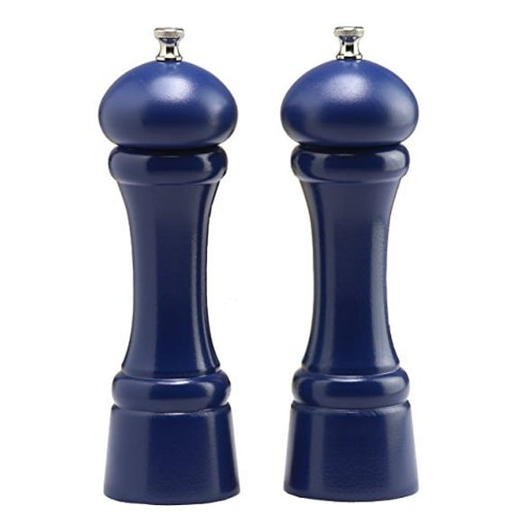 Chef Specialties 8" Windsor Pepper Mill and Salt Mill Set, Cobalt Blue
