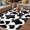 Black, variant on Cow Printed Outdoor Rug for Patio/Deck/Porch, Non-Slip Large Area Rug 3 x 5 Ft, Farmhouse Black White Animals Textured Indoor Outdoor Rugs Washable Area Rugs, Reversible Camping Rug Carpet Runner