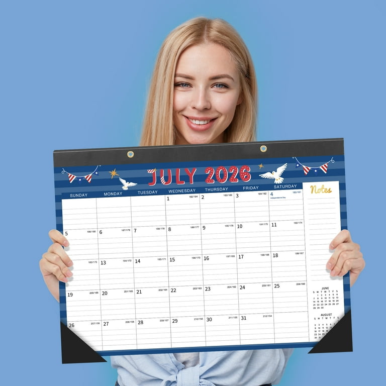 Deli, 2026 Desk Calendar, 12 Months, 17x12 Inches, Thick Paper