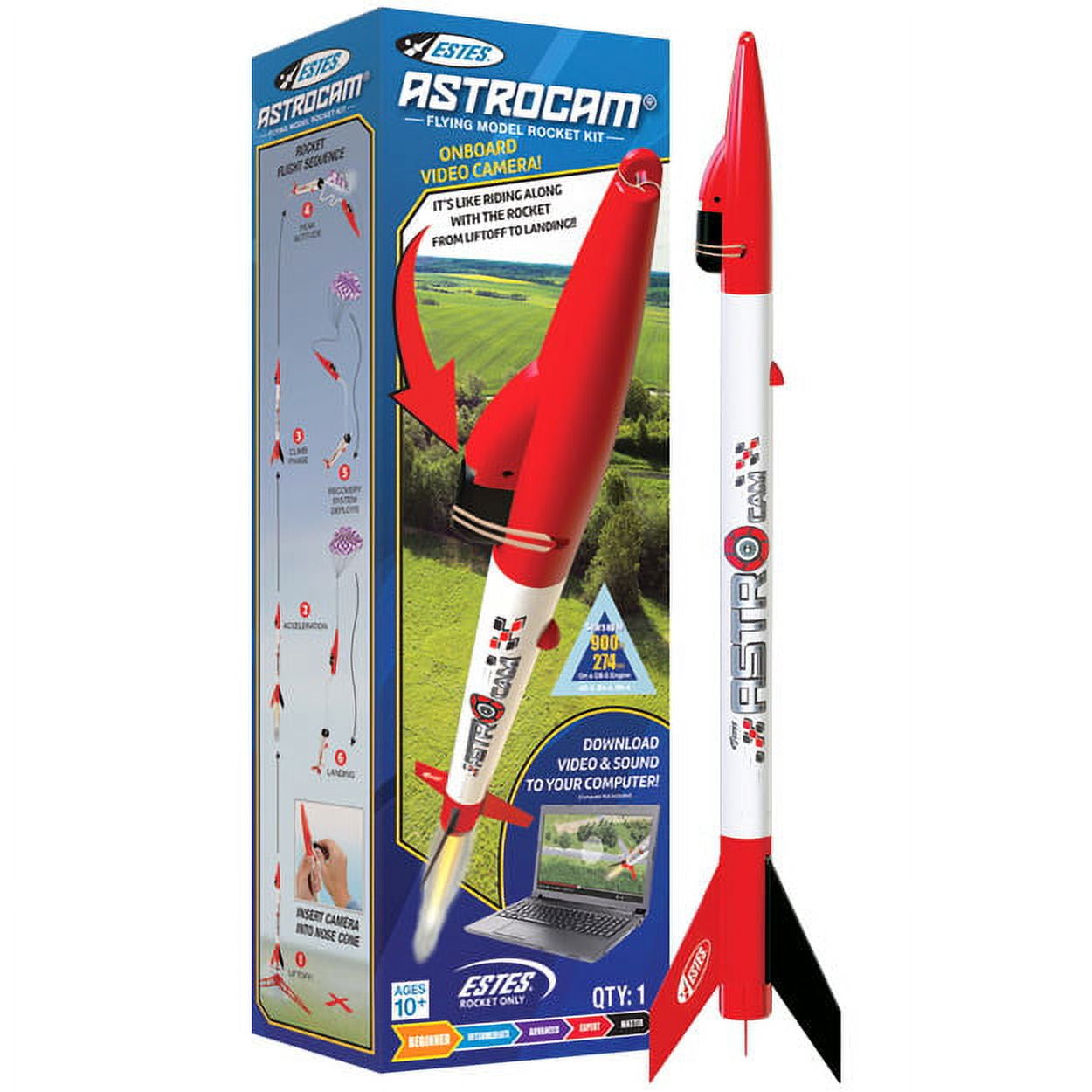 Estes Rockets EST7308 Astrocam Kit Camera Rocket Skill Level 1 Beginner
