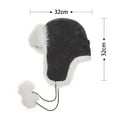 thumbnail image 3 of Fnooota Mens Trapper Hats, Cycling Warm Thickened Windproof Winter Hats with Earflap Black Size Free Size, 3 of 8