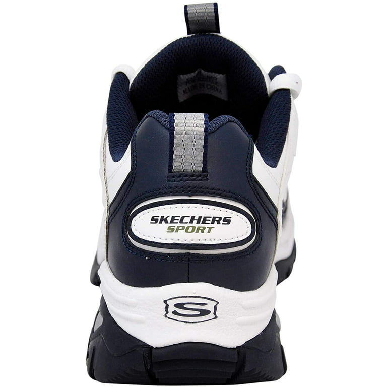 helt seriøst Skibform Modig Skechers Men's Energy Afterburn Athletic Training Sneaker, White/Navy Blue,  10 m US - Walmart.com