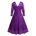 thumbnail image 2 of Vestido Talla Extra Festoneado Encaje Rosegal  Vestidos de encaje de talla grande, 2 of 5