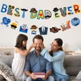 thumbnail image 4 of Giaone Complete Father's Day Themed Decoration Large Backdrop Banners Paper Ornamen For Family Gatherings, 4 of 13