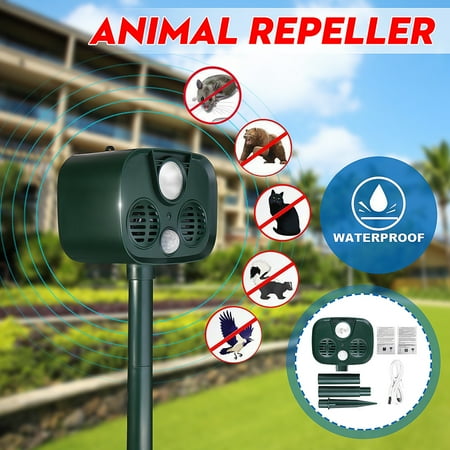Waterproof Ultrasonic Outdoor Animal Pest Repellent, Pest Repeller Pest