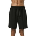 thumbnail image 3 of ctdiral Drawstring Shorts for Men Summer Elastic Waist Loose Fit Athletic Shorts Solid Color Lightweight Breathable Workout Shorts Casual Outdoor Gym Shorts with Pockets, 3 of 4
