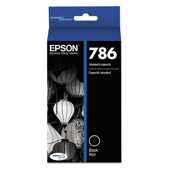 Epson T786120D2 (786) DURABrite Ultra Ink, Black -EPST786120D2