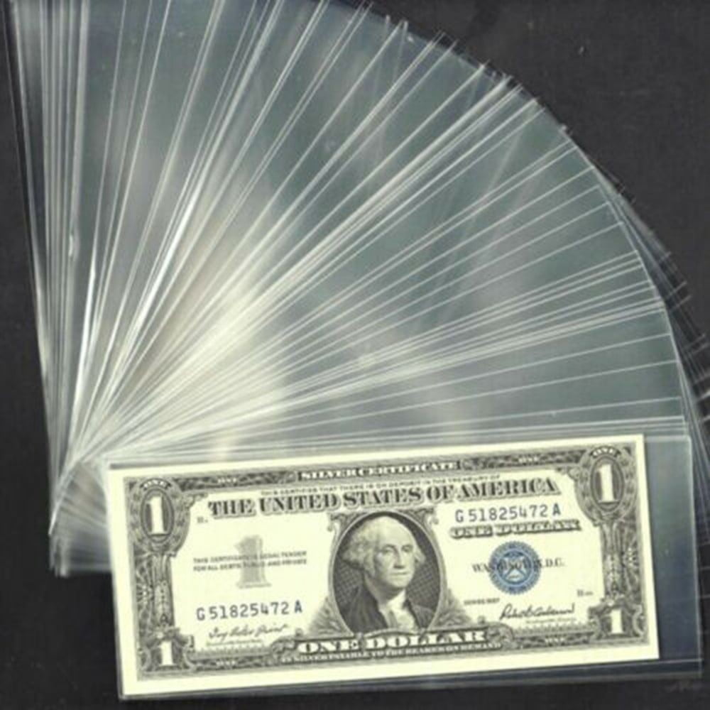 Banknote Collection Box Paper Money Holder Pocket Xmas Gift Black 