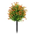 thumbnail image 2 of Arreglo floral artificial de camelia y plantas verdes: simulación primaveral realista para la decoración del hogar, centro de mesa floral artificial que no necesita riego para la sala de estar, la, 2 of 6
