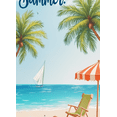 thumbnail image 4 of Tropical Beach Banner Summer Vacation Lightweight Welcome Summer with Palm Trees Relax for Beach Party Holiday Outdoor, 4 of 8