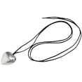 thumbnail image 3 of Pendentif de Cou en Forme de Cœur Mode Collier en Corde Cirée Chaîne de Cou Simple, 3 of 6