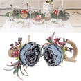 thumbnail image 2 of Rdeghly Napkin Holder,2Pcs Innovative Napkin Buckle Simulation Flower Napkin loop Holder for Hotel Restaurant,Napkin Ring, 2 of 8