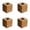 Khaki, variant on Wicker Tissue Box Cover Holder - Natural Rattan Woven Square Boho Decorative Organizer for Facial Napkins in Bathroom, Living Room, Kitchen & Desk Decor (1-4PC)