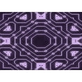 thumbnail image 1 of Ahgly Company Machine Washable Indoor Rectangle Transitional Deep Purple Area Rugs, 4' x 6', 1 of 1