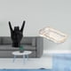 thumbnail image 2 of Estatua del gesto de la roca,Estatuas y figuras de dedos con gestos de música rock,Esculturas de resina con estantes modernos y creativos,Bandeja de almacenamiento,Bandeja rectangular para, 2 of 8