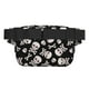 thumbnail image 3 of Fotbe black white Skull bone Cangurera Cuadrada con Estampado de Doble Capa, Bolsa de Cintura Ajustable Mini para Hombres y Mujeres, 3 of 9