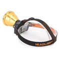 thumbnail image 3 of LED Headlamp Aluminum Alloy Rechargeable Super Bright Head Mounted White Light Flashlight for Outdoor Hiking Camping Fishing Golden, 3 of 5