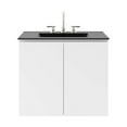 thumbnail image 3 of Modway Bryn 30" Wall-Mount Bathroom Vanity in White Black, 3 of 9