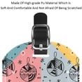 thumbnail image 4 of Square 2Pack PU Leather Christmas Cruise Luggage Tag with Privacy Cover and Name ID Tag for Travel Handbags Backpacks Luggage Tags, 4 of 6