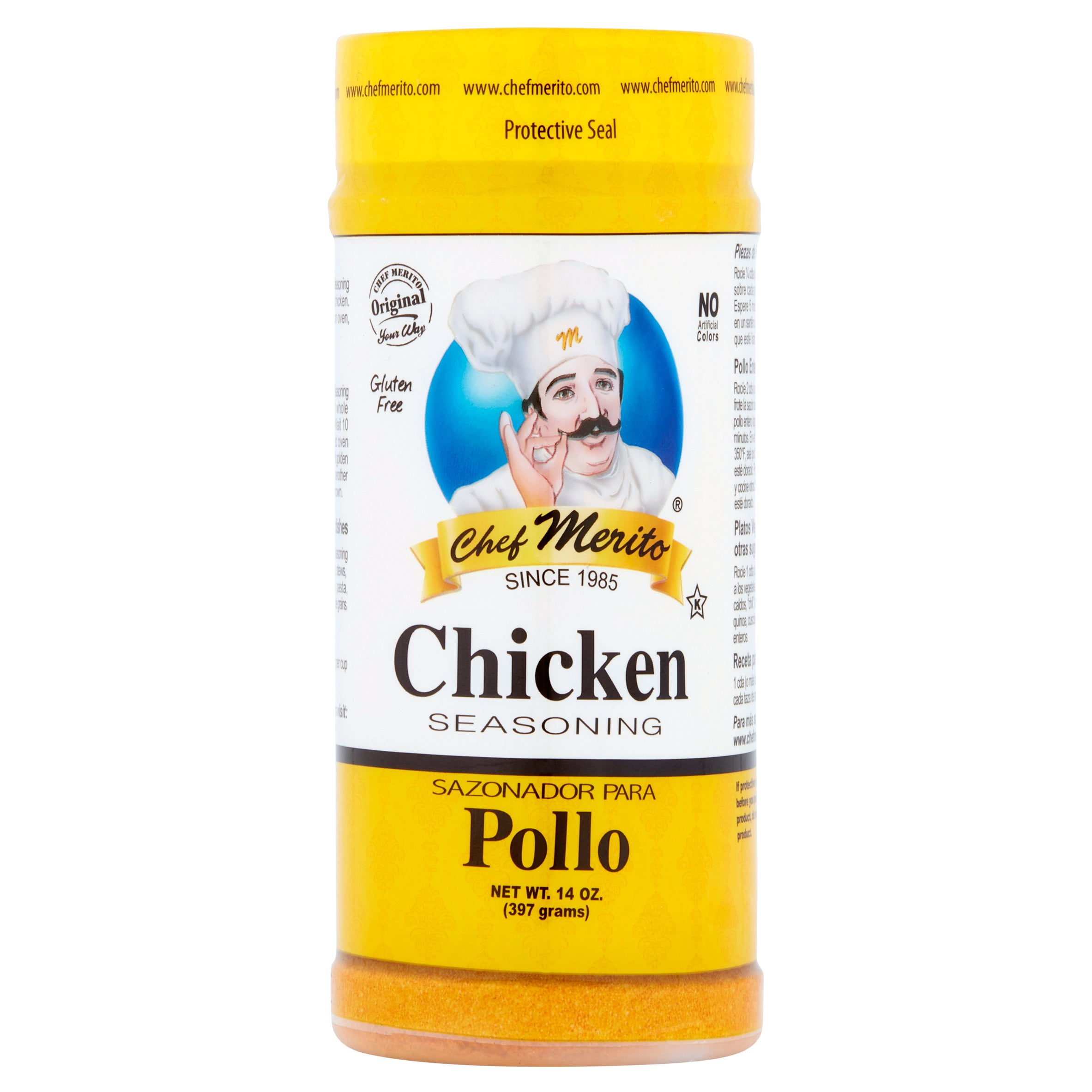 (2 Pack) Chef Merito Chicken Seasoning, 14 oz