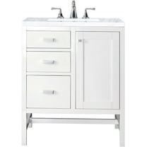 James Martin Vanities E444-V30-3Car Addison 30" Free Standing Single Basin Hardwood Vanity