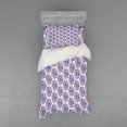 thumbnail image 1 of Floral Duvet Cover Set, Spring Pattern with Delicate Flower Bunch, Bedding Set with Shams and Fitted Sheet, 3 Sizes, by Ambesonne, 1 of 3