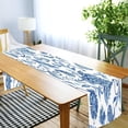thumbnail image 7 of GZHJMY Blue White Floral Table Runner, 14x108 inches Kitchen Table Decoration, Farmhouse Table Runner for Kitchen, Dining Room, Indoor and Outdoor Decoration, 7 of 7