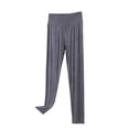 thumbnail image 2 of ylioge M-5X Plus Size Pajama Pants for Women Elastic High Waisted Modal-Trousers Womens Casual Solid Color Stretchy Straight Leg Homewear Pajamas Pant, 2 of 5